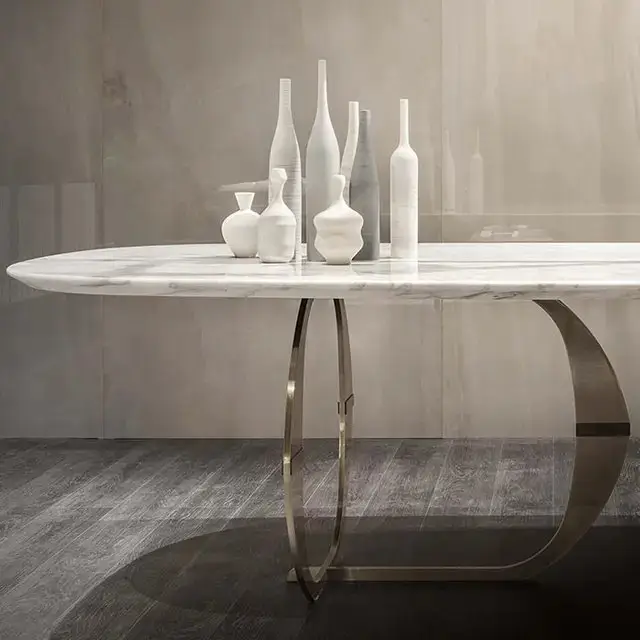 Luxurious Diana Dining Table and six Chairs Set - Image 3