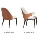 Luxurious Diana Dining Table and six Chairs Set - Image 7