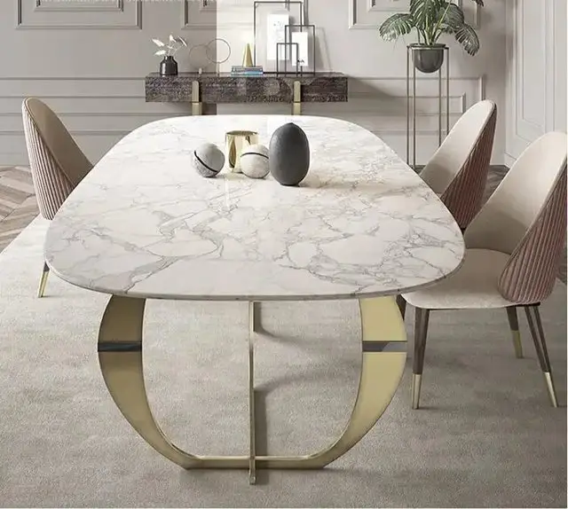 Luxurious Diana Dining Table and six Chairs Set - Image 9