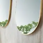 Pair of Bouchet Luxurious Gold Metal Frame Wall Mirror - Elegant Suspended Oval shaped wall accent - Image 3