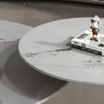 Helios Composite Marble Stone Nesting Coffee Table - Image 7