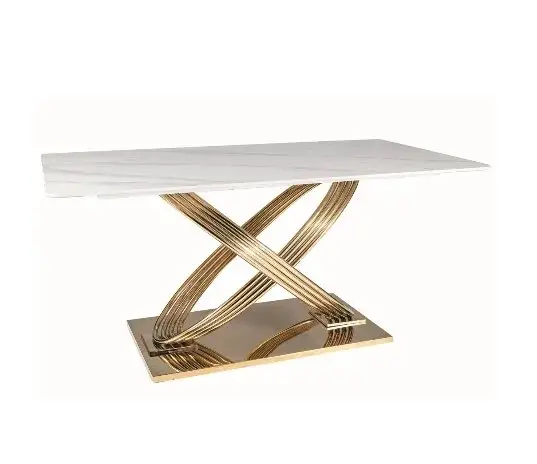 Luxurious Marble Top Coffee Table with Stainless Steel Base - Elegant Modern Design for Stylish Homes - Image 2