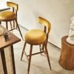 Himba Sheesham Wood Cane Bar Chair | Bar Stool | Cafe Designer Chair - Image 2
