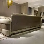 Nomad Modern White Luxurious Velvet leather Sofa: Elegant 5-Seater Living Room Set - Image 4