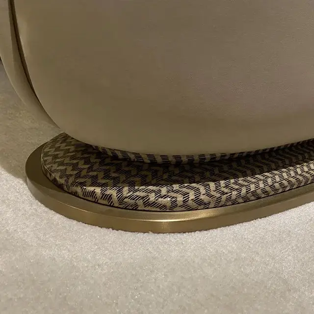 Nomad Modern White Luxurious Velvet leather Sofa: Elegant 5-Seater Living Room Set - Image 11