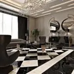 Chorus Premium Velvet Upholstered Bed and pair of bedside tables for villa - Image 2