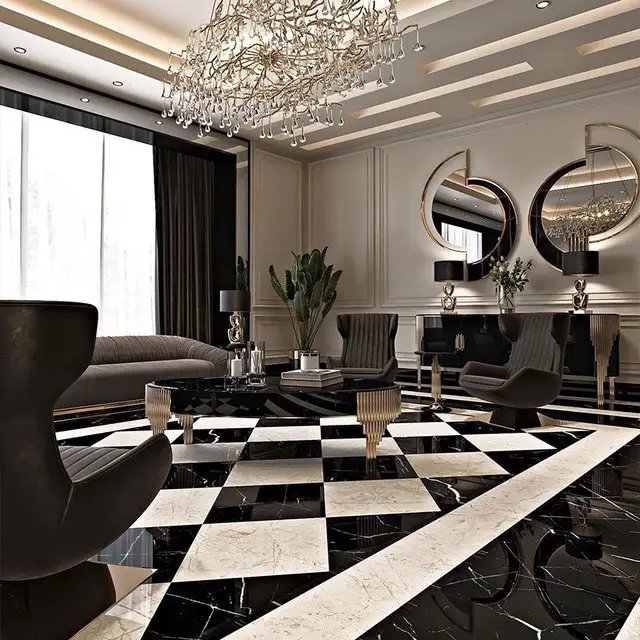 Chorus Premium Velvet Upholstered Bed and pair of bedside tables for villa - Image 2