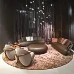 Marbello Sheesham wood Velvet Contemporary Accent Chair - Image 3