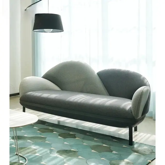 Luxe Italia Deep-Tufted Velvet 3-Seater Sofa | Premium Pink Beige Velvet Sofa - Image 4