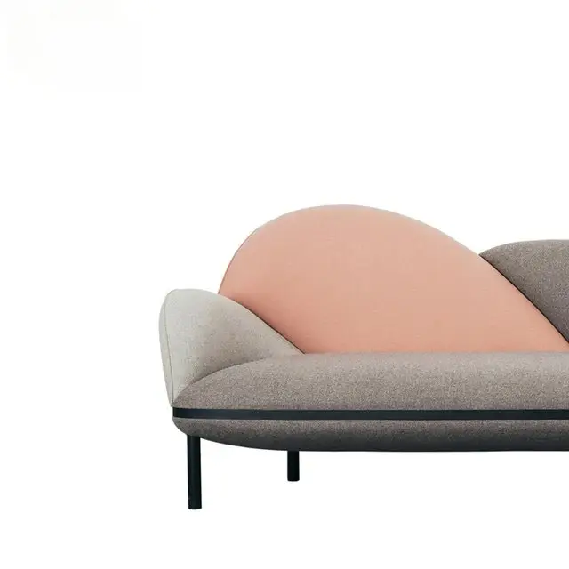 Luxe Italia Deep-Tufted Velvet 3-Seater Sofa | Premium Pink Beige Velvet Sofa - Image 2