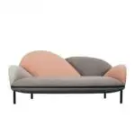 Luxe Italia Deep-Tufted Velvet 3-Seater Sofa | Premium Pink Beige Velvet Sofa - Image 5