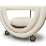 LuxeSheen Semi Circle Modern Design Living room Accent Chair