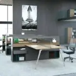 Capitol Office Table: Spacious workstation with 2 Drawer units