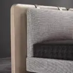 Supples Contemporary Minimalist style leatherette Upholstered King Size Bed - Image 6