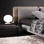 Supples Contemporary Minimalist style leatherette Upholstered King Size Bed - Image 5