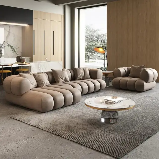 Regent L-Shaped Compressible Sectional Sofa: 7-Seater Living Room Set - Image 6