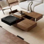 Palisades Square Contemporary Wooden Coffee Table