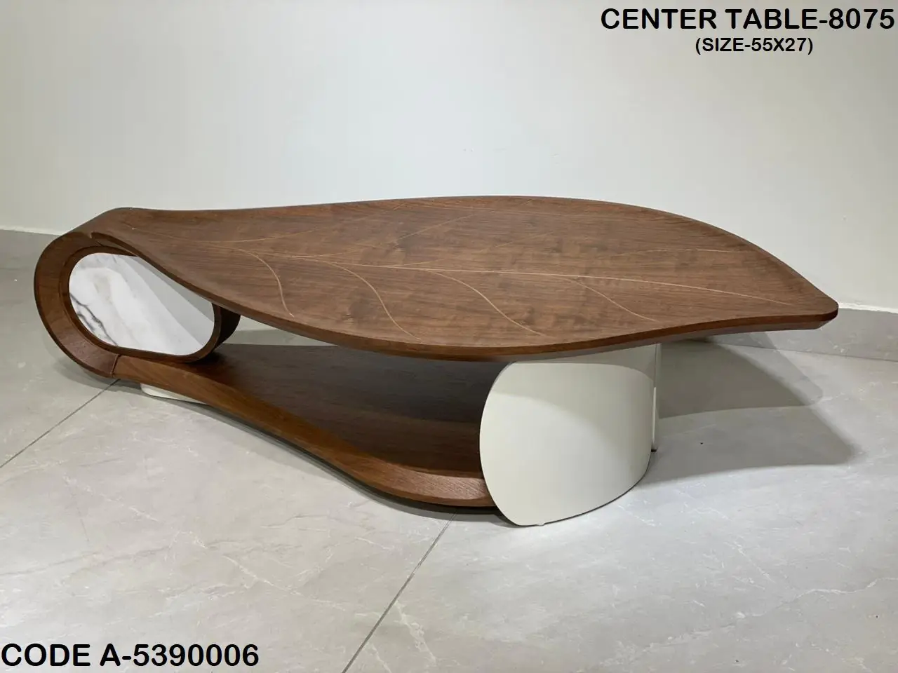 Michigan Leaf Coffee Table with Wooden table top - Image 7