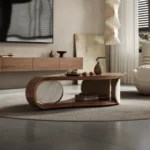 Michigan Leaf Coffee Table with Wooden table top - Image 3