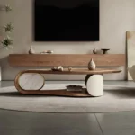 Michigan Leaf Coffee Table with Wooden table top - Image 5