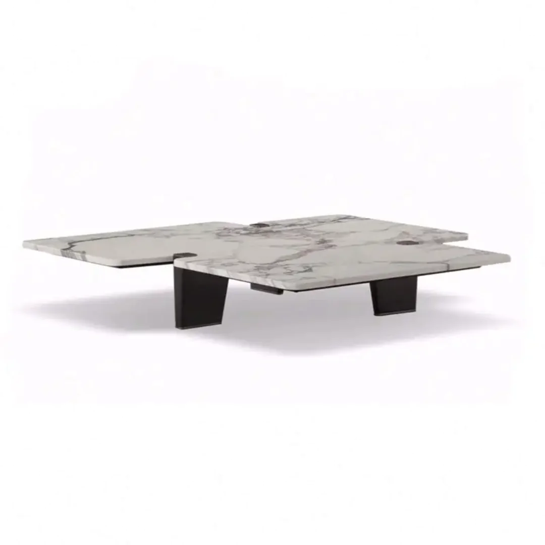 Stunning Contemporary Marble Top Coffee Table – Perfect for Modern Living Rooms - Image 2