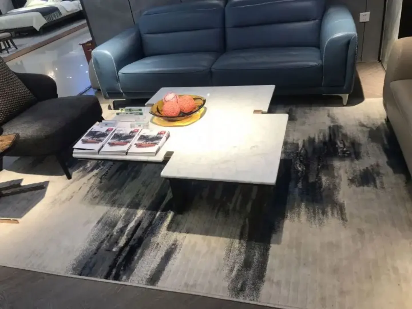 Stunning Contemporary Marble Top Coffee Table – Perfect for Modern Living Rooms - Image 1