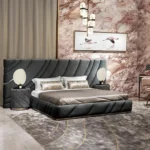 Beauty Italian bed luxury bedroom set furniture master bedroom - Image 6