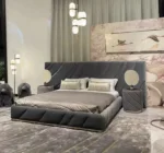 Beauty Italian bed luxury bedroom set furniture master bedroom - Image 2