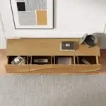 Unami Minimalist Design Sideboard Bar Cabinet | Mild Steel base Storage Cabinet - Image 3