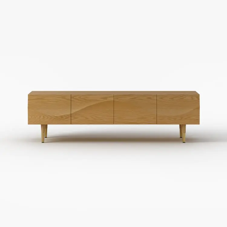 Unami Minimalist Design Sideboard Bar Cabinet | Mild Steel base Storage Cabinet - Image 2