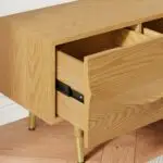 Unami Minimalist Design Sideboard Bar Cabinet | Mild Steel base Storage Cabinet - Image 12