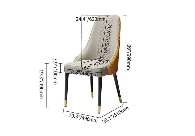Dining room furniture series Modern design Italian style dining room chair - Image 8