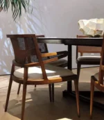 Sherpa Modern Solid Wood Home Interior Decoration Luxury Dining Chair - Image 6