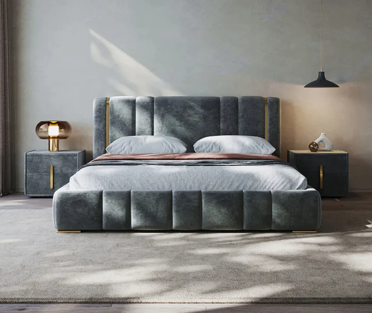 Crosby Trendy Design Bed with Hydraulic storage Luxury Bed King Size - Image 4