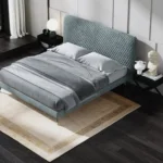 TrueEarth Upholstered Bed Low Profile Bed with Headboard Diwan Type storage