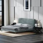 TrueEarth Upholstered Bed Low Profile Bed with Headboard Diwan Type storage - Image 2