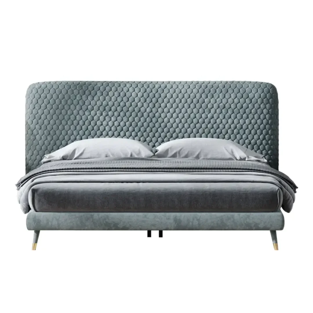 TrueEarth Upholstered Bed Low Profile Bed with Headboard Diwan Type storage - Image 4