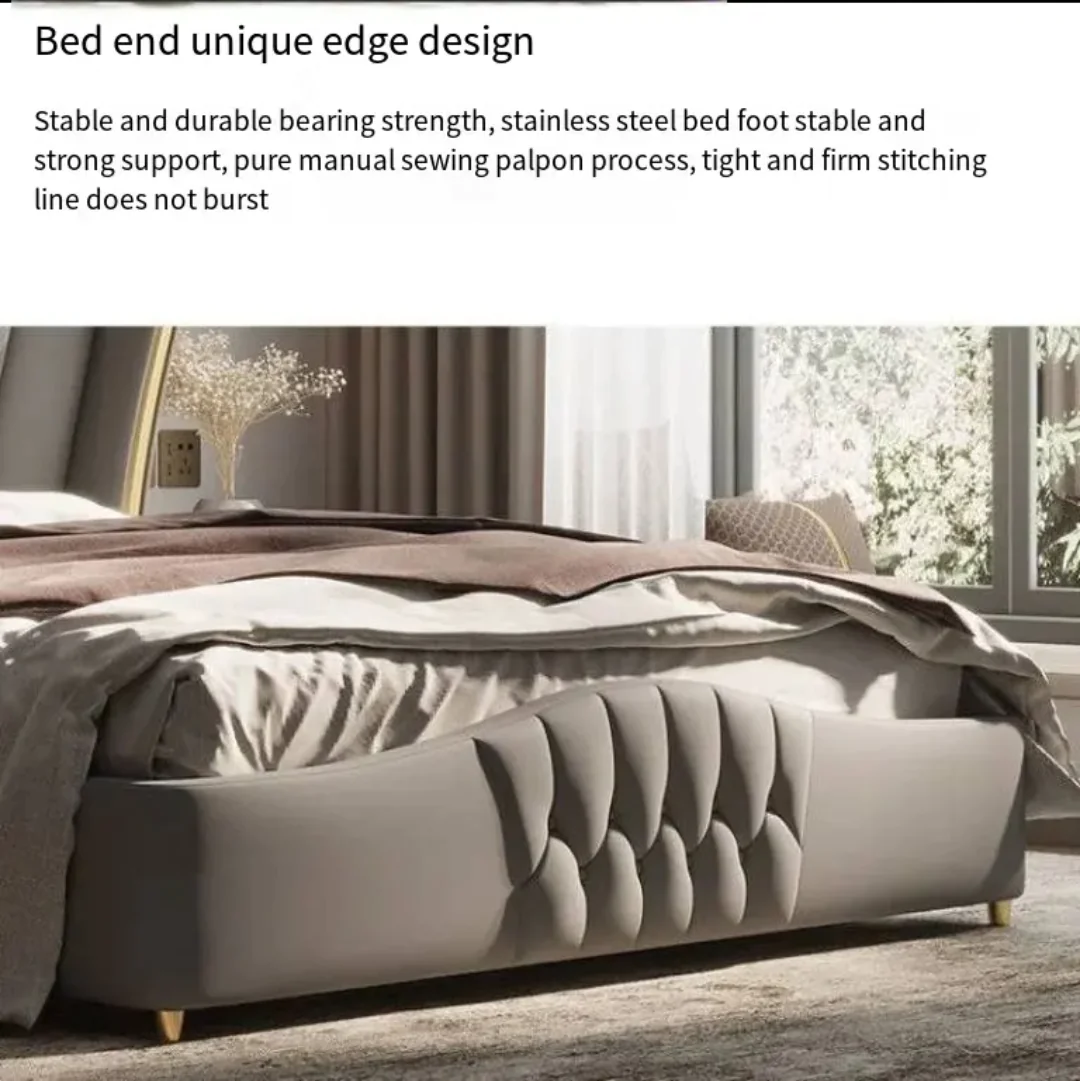 LuxeDream Bed Modern Design Luxury Bedroom Italian Bed King Size with Hydraulic - Image 3