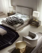 Sattya Bed Comfortable King Size Modern Upholstered Bed - Image 5