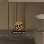 Egon Modern White Dresser with Glass Top and Leather Finish - Perfect Blend of Style and Functionality - Image 12