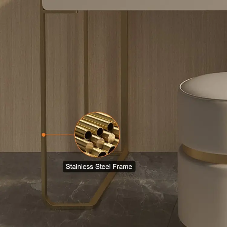 Egon Modern White Dresser with Glass Top and Leather Finish - Perfect Blend of Style and Functionality - Image 12