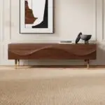 Miyagi Minimalist Design Sideboard Round Bar Cabinet Mild Steel base Storage cabinet