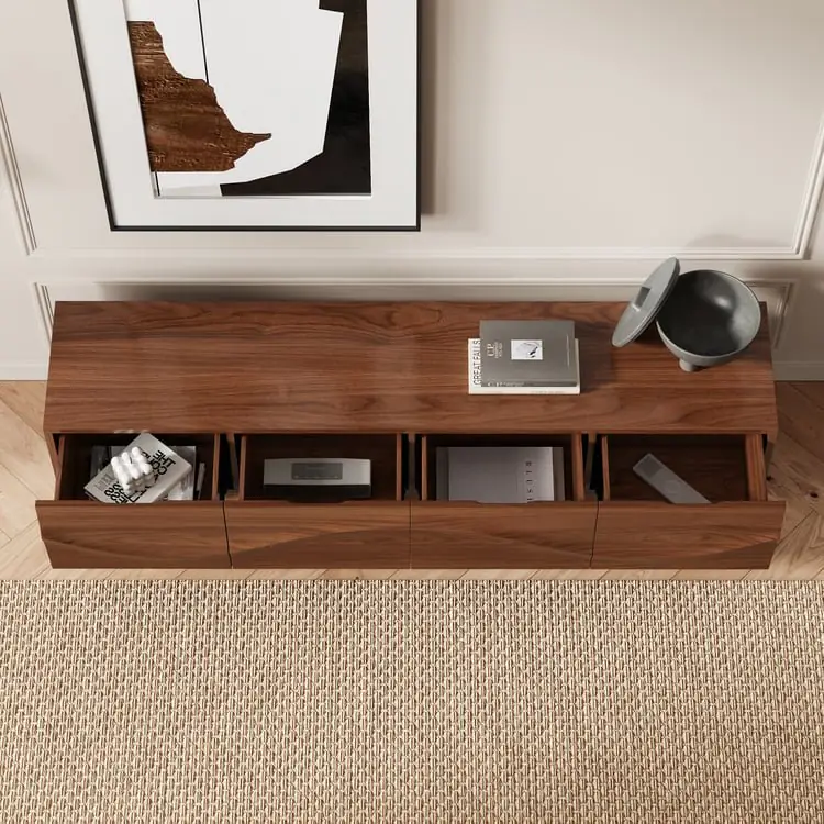 Miyagi Minimalist Design Sideboard Round Bar Cabinet Mild Steel base Storage cabinet - Image 12