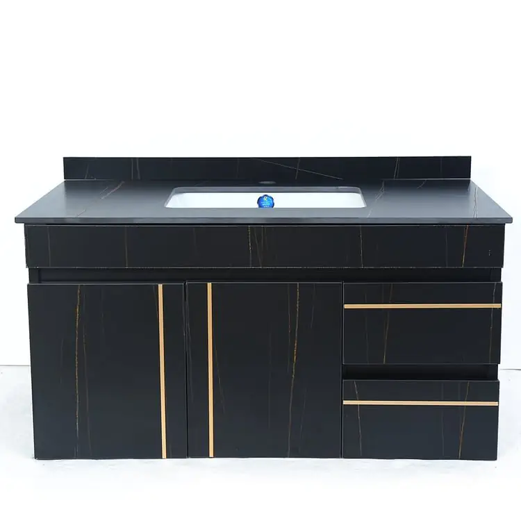 Molecule Vanity Wood cabinet with Basin - Image 9