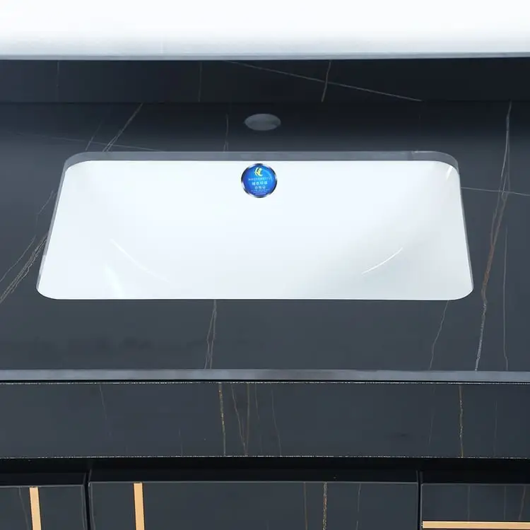 Molecule Vanity Wood cabinet with Basin - Image 3