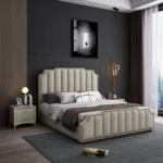 Revvex Modern Italian Design Luxury Bed King Size Modern Leather Bed - Image 2