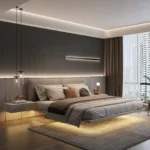 Luxury & Classy modern King bed room furniture bedroom set bed frame solid wooden