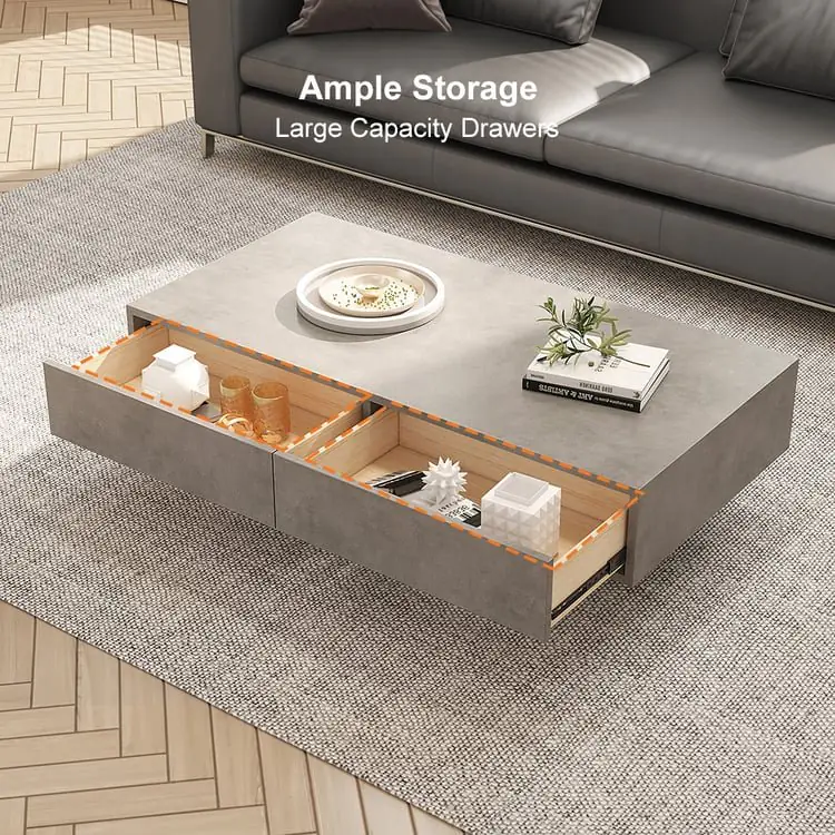 Comet Modern Industrial Design Coffee Table - Image 7