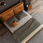 Spencer Modern Italian Design Leather King Size Bed - Image 8