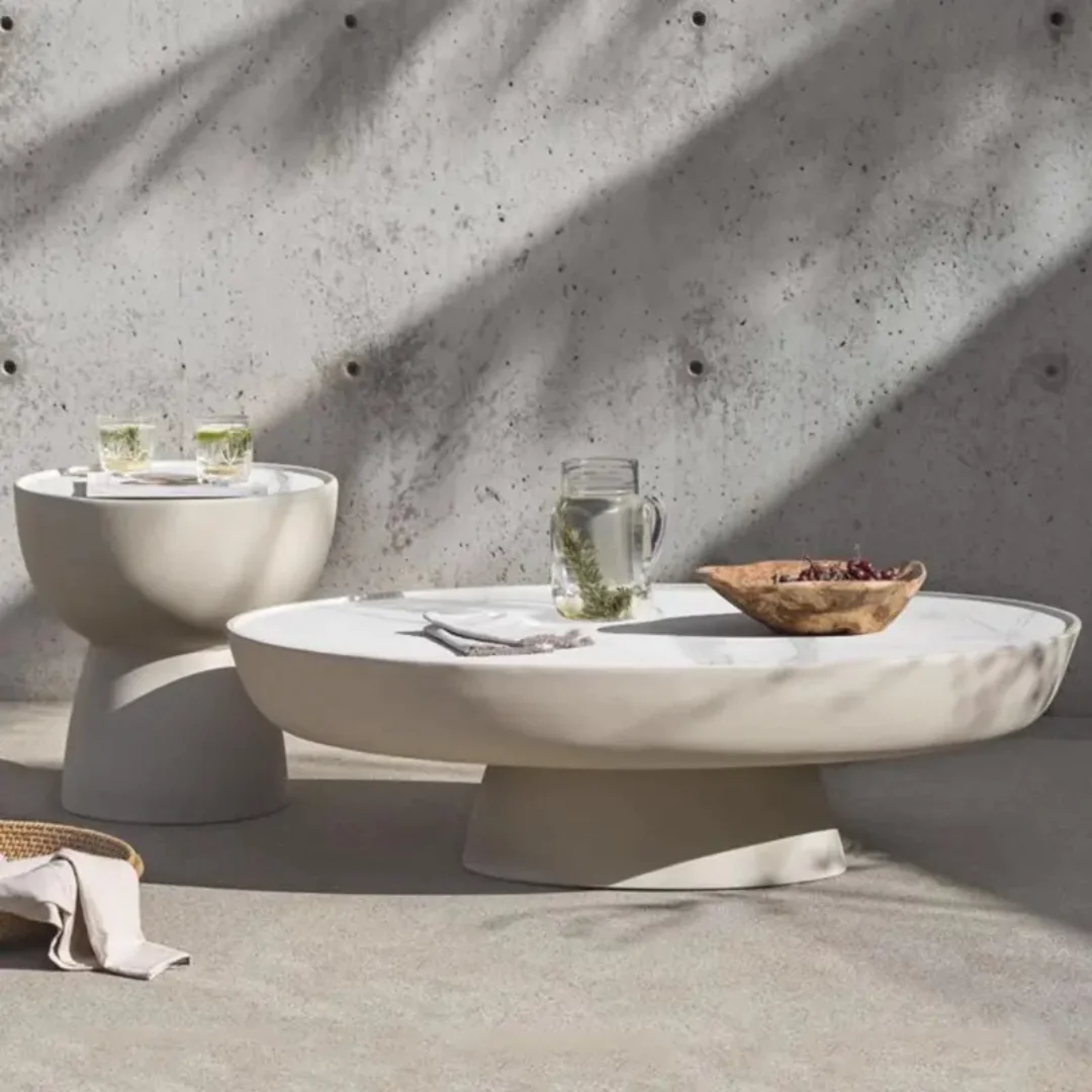 Boyd Modern Round Marble Coffee Table - Image 6